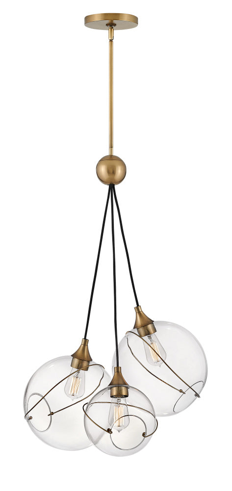 Hinkley 30304HBR Large Three Light Pendant