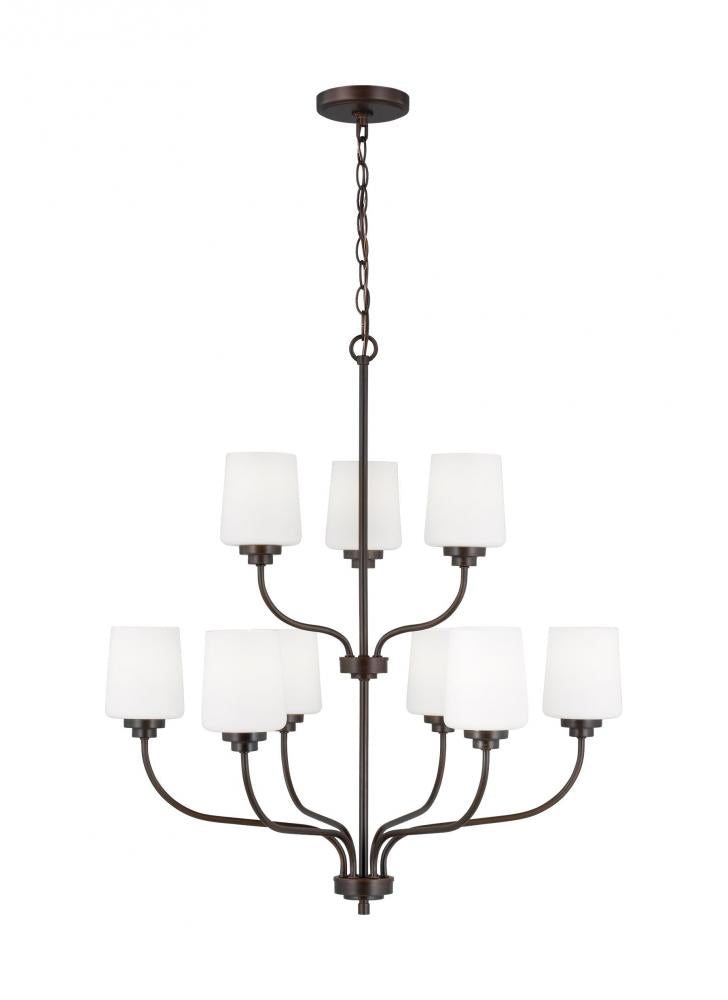 Generation Lighting 3102809-710 Nine Light Chandelier