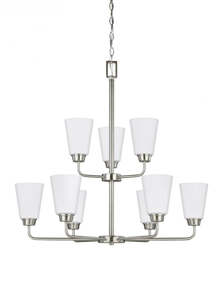 Generation Lighting 3115209-962 Nine Light Chandelier
