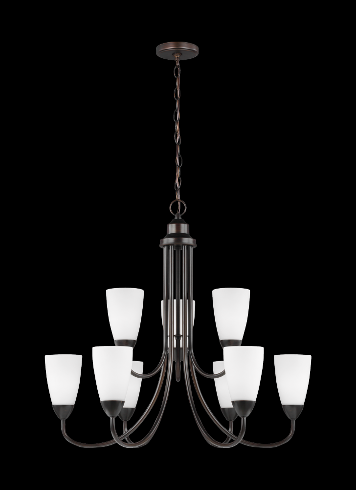 Generation Lighting 3120209-710 Nine Light Chandelier