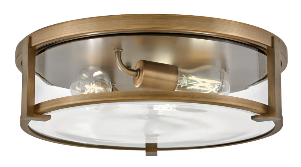 Hinkley 3243BR-CL Medium Flush Mount