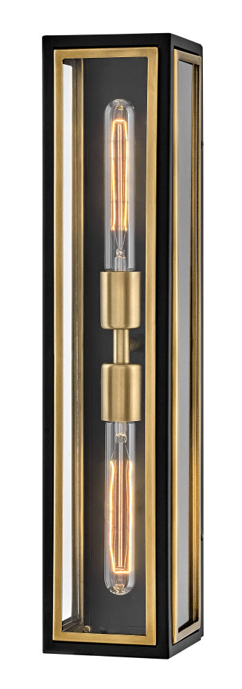 Hinkley 32980BK Large Two Light Sconce