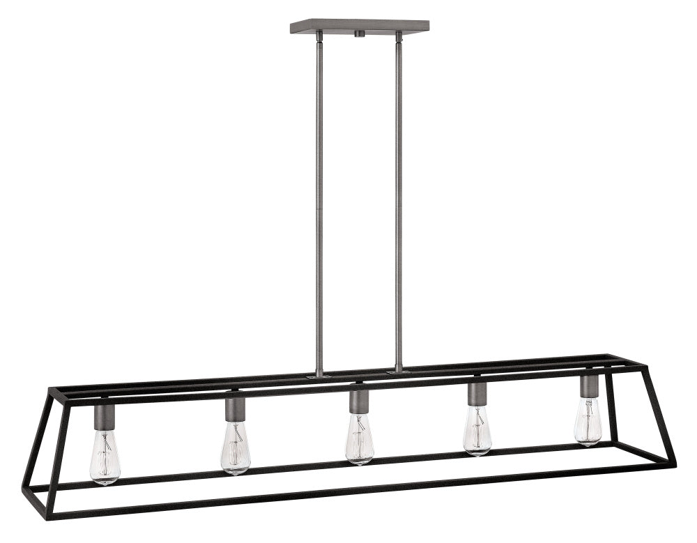 Hinkley 3335DZ Large Five Light Open Frame Linear
