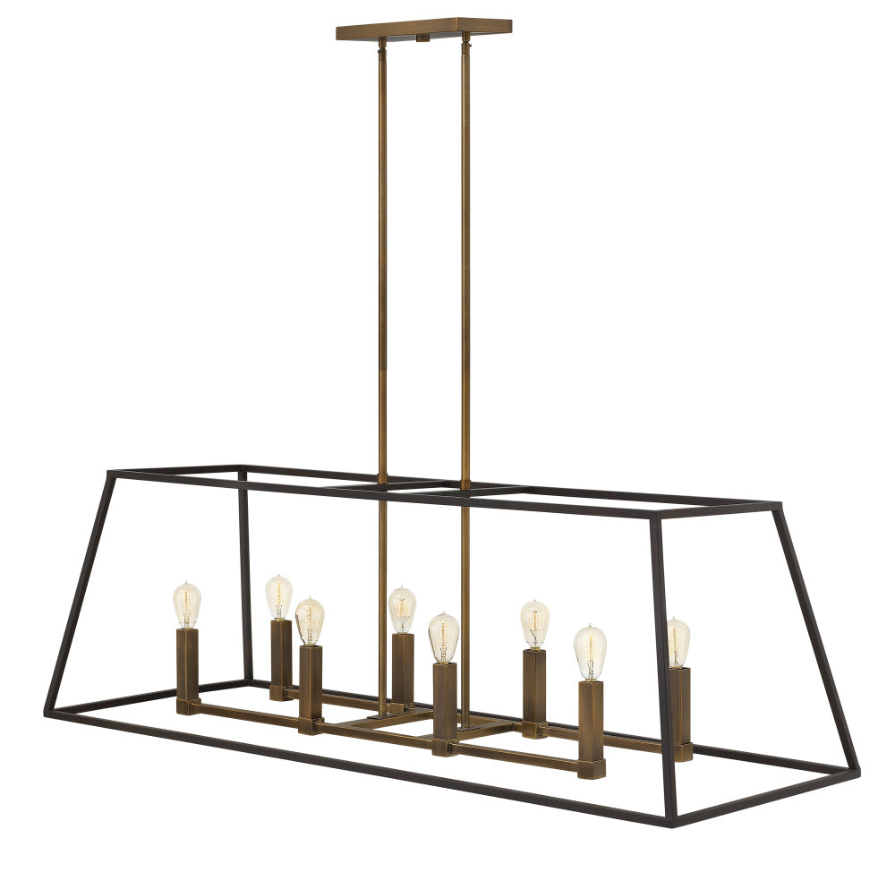 Hinkley 3338BZ Medium Eight Light Open Frame Linear
