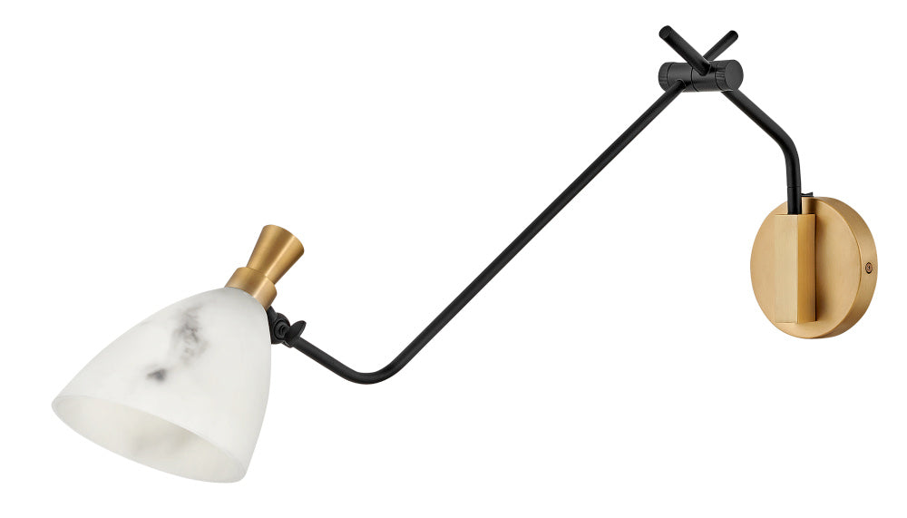 Hinkley 33792HB Large Swing Arm Single Light Sconce