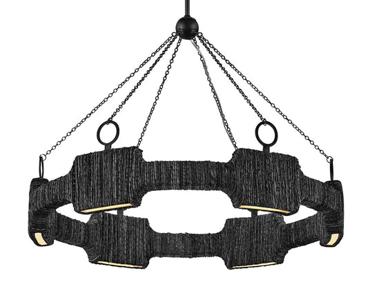 Hinkley 34106CBK Medium LED Single Tier Chandelier