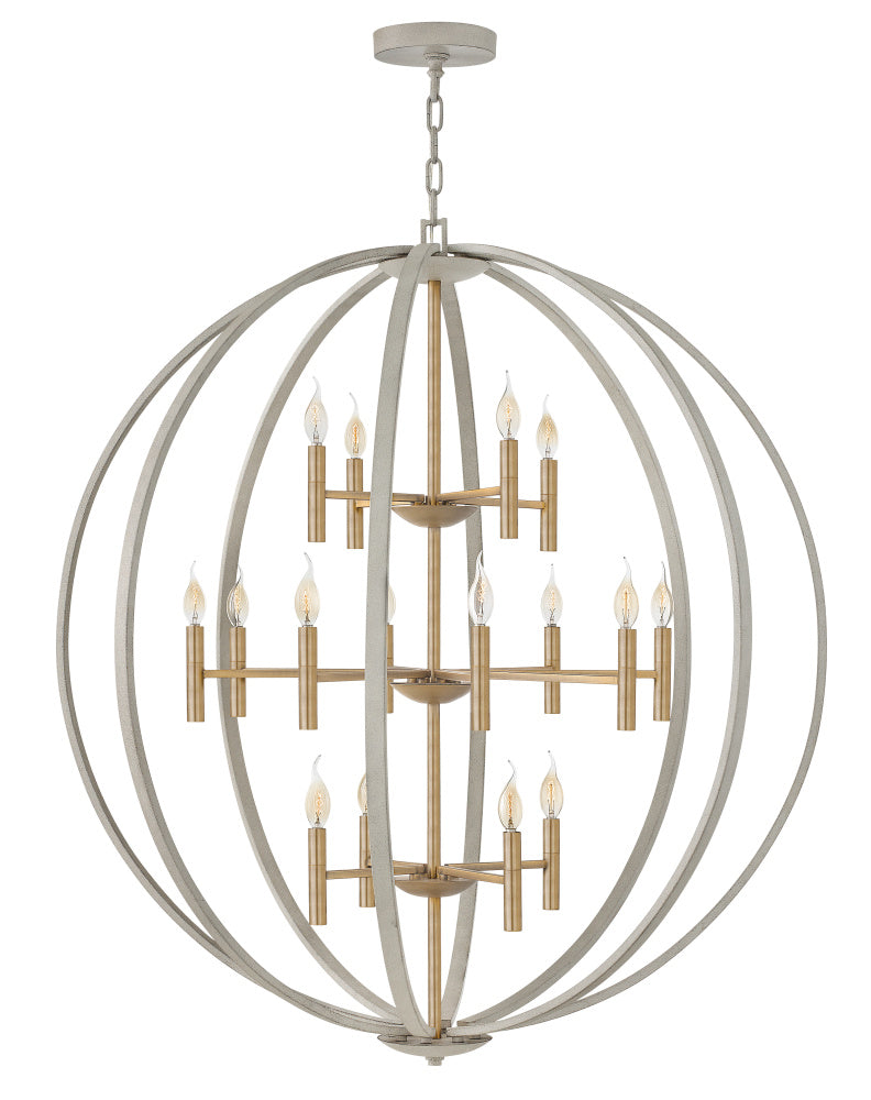 Hinkley 3464CG Double XL Three Tier Orb Chandelier