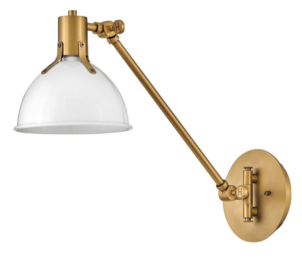 Hinkley 3480PT Medium Swing Arm Single Light Sconce