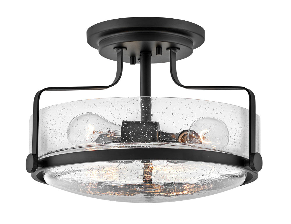 Hinkley 3641BK-CS Medium Semi-Flush Mount