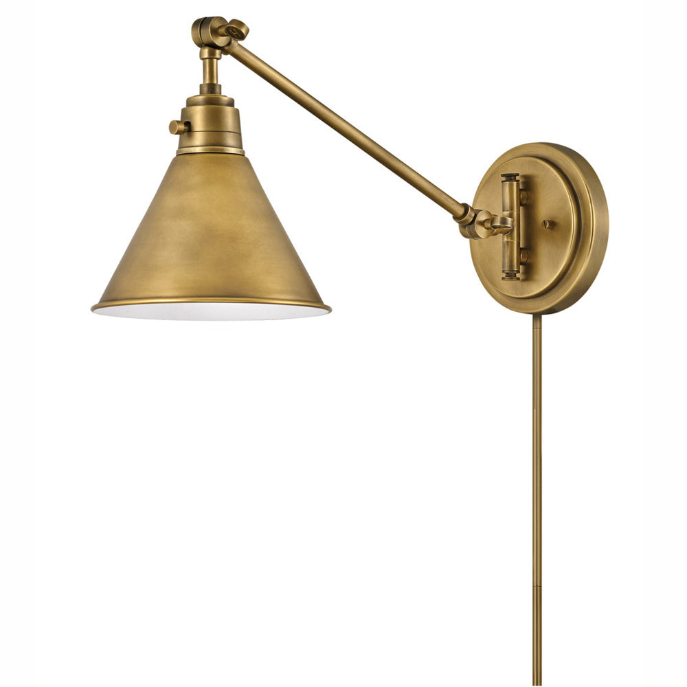 Hinkley 3690HB Medium Swing Arm Single Light Sconce