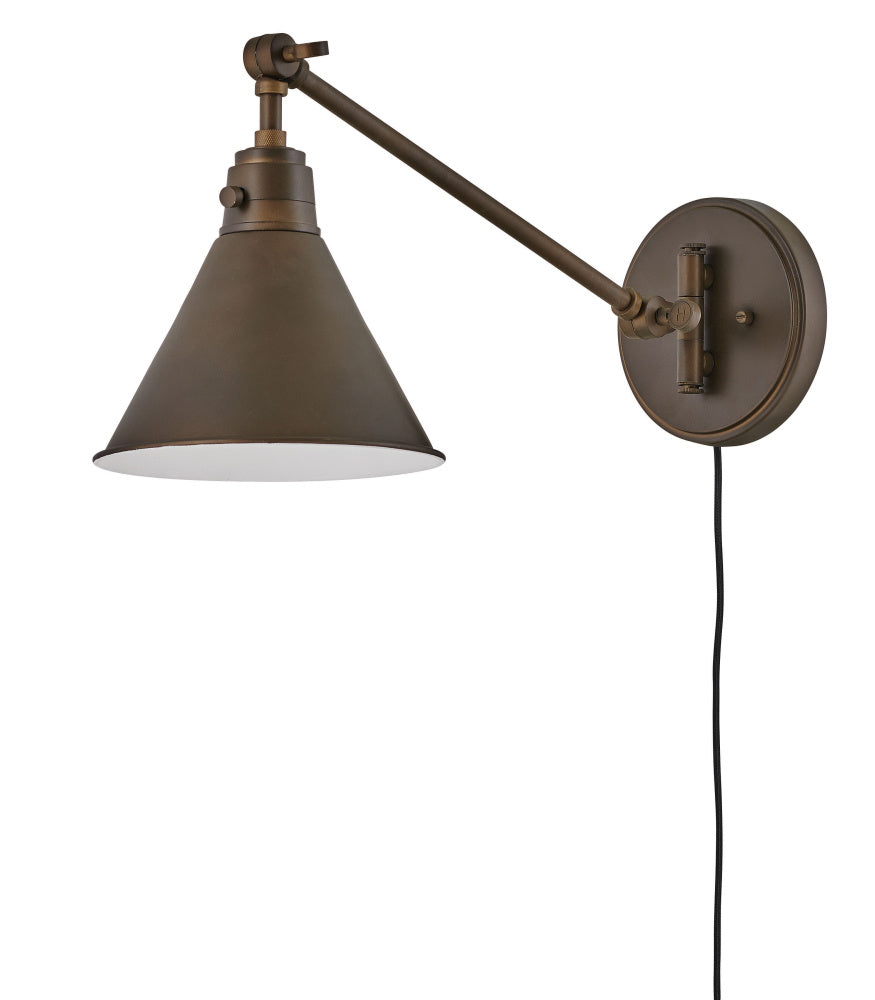 Hinkley 3690OB Medium Swing Arm Single Light Sconce