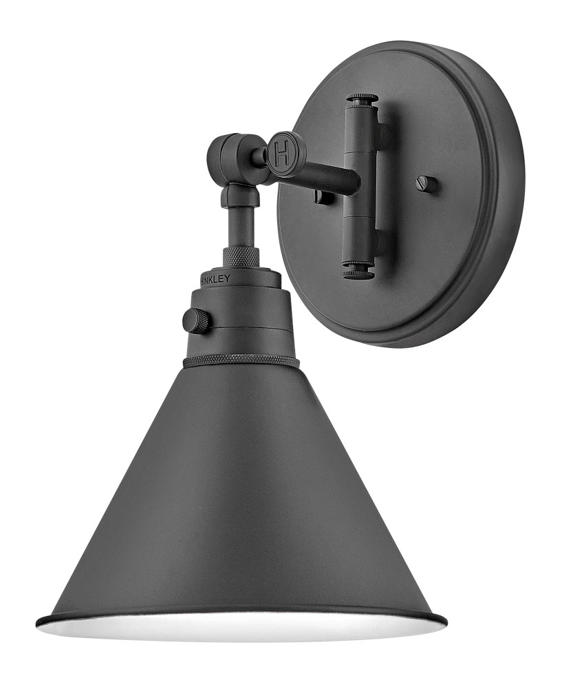 Hinkley 3691BK Medium Swing Arm Single Light Sconce