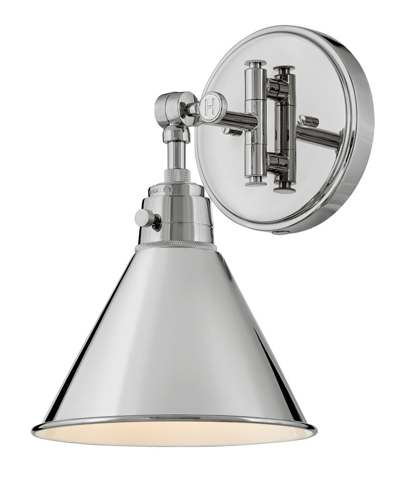 Hinkley 3691PN Medium Swing Arm Single Light Sconce
