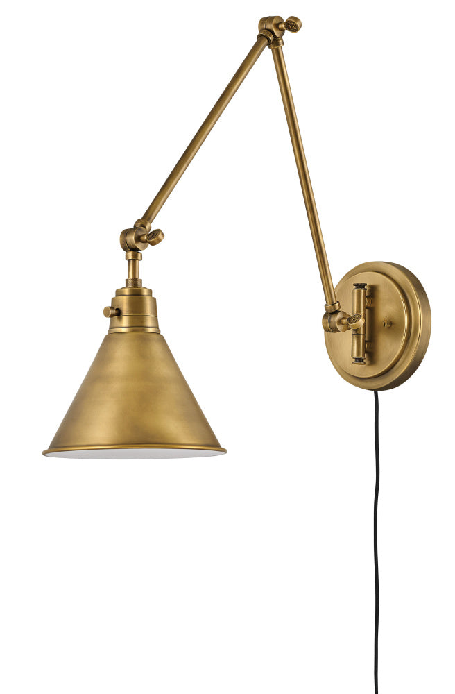 Hinkley 3692HB Medium Swing Arm Single Light Sconce