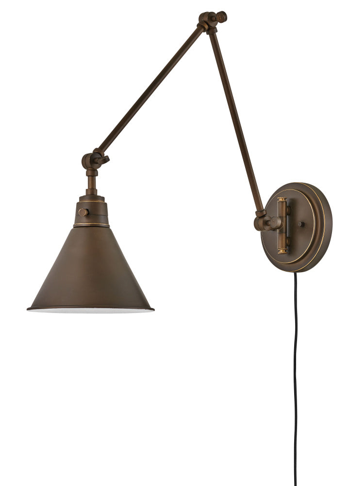 Hinkley 3692OB Medium Swing Arm Single Light Sconce
