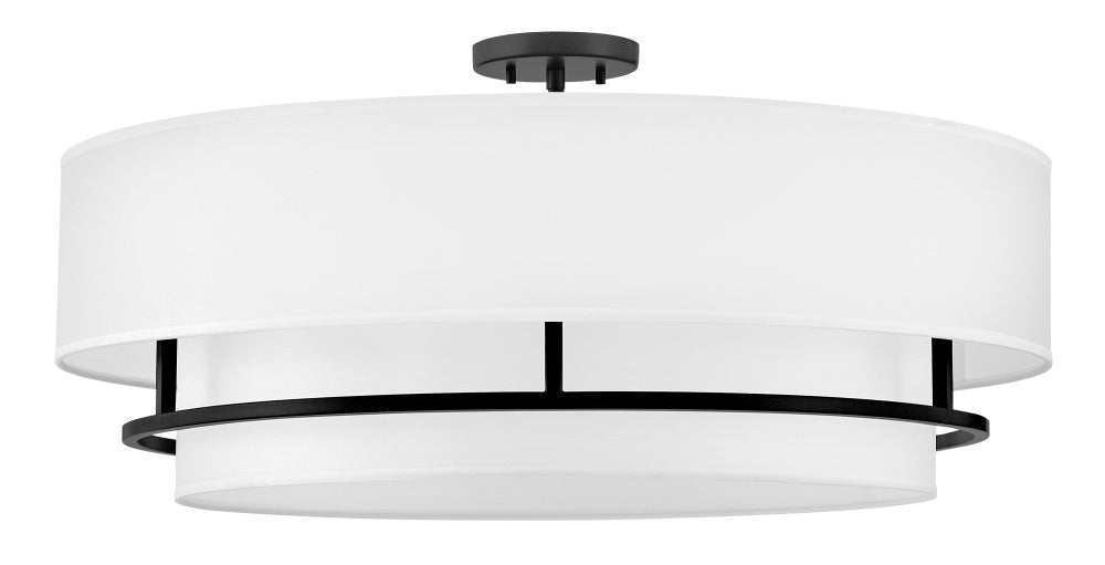 Hinkley 38895BK Large Convertible Semi-flush Mount