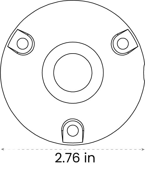 3 Hole Mount - Mount from 702 Lighting in Las Vegas