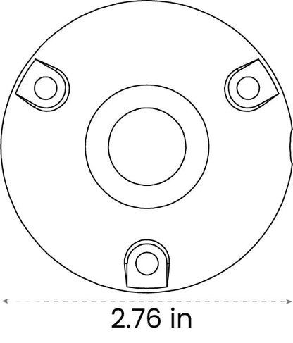 3 Hole Mount - Mount from 702 Lighting in Las Vegas