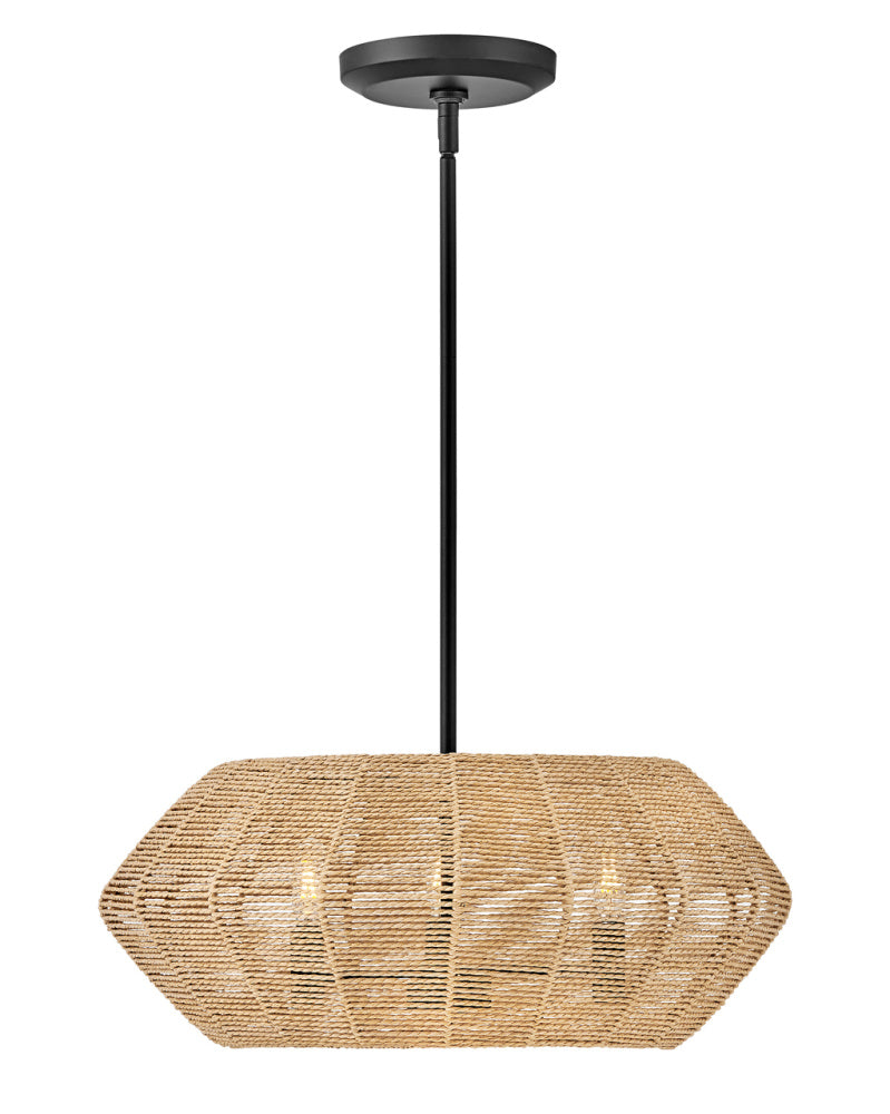 Hinkley 40383BLK-CML Small Convertible Drum Chandelier