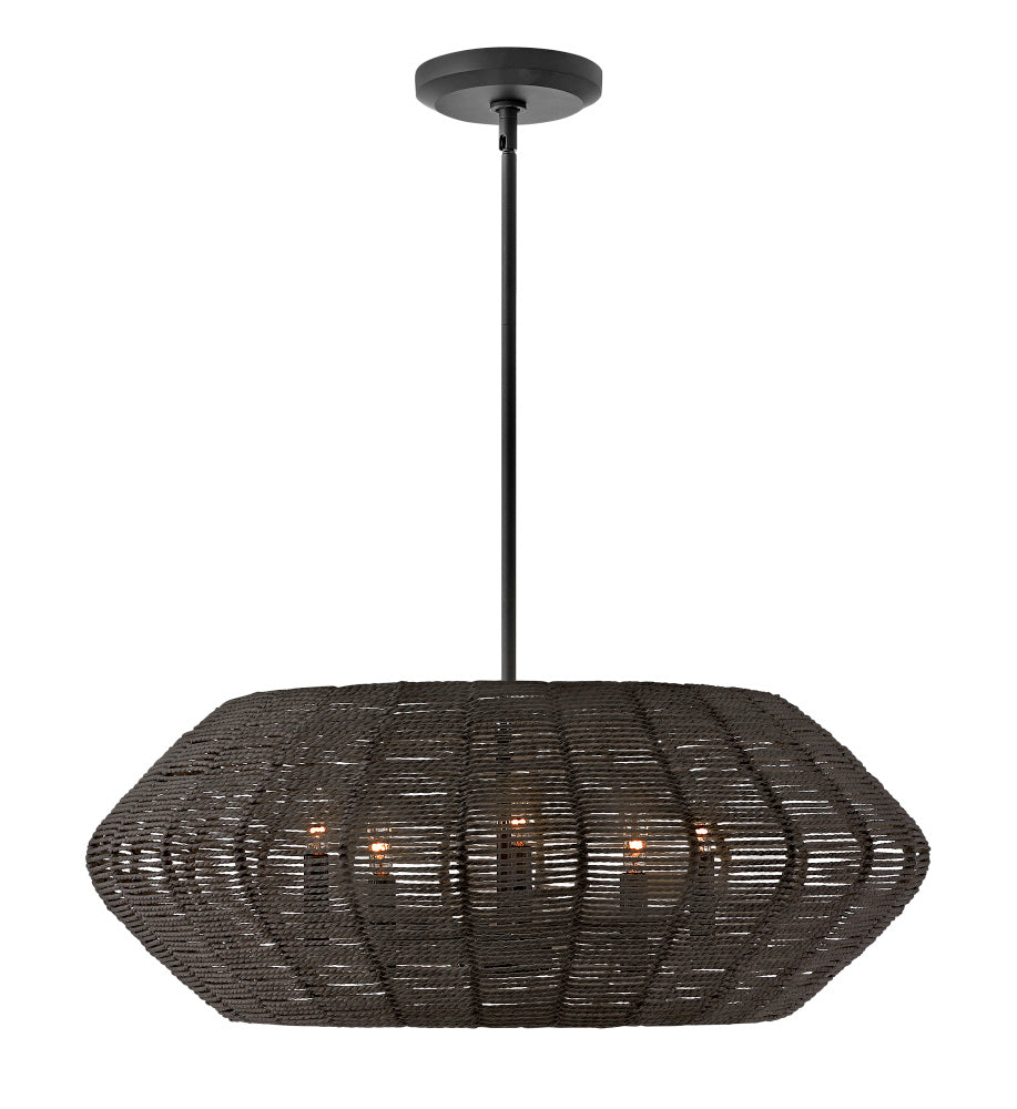 Hinkley 40384BLK Medium Convertible Drum Chandelier