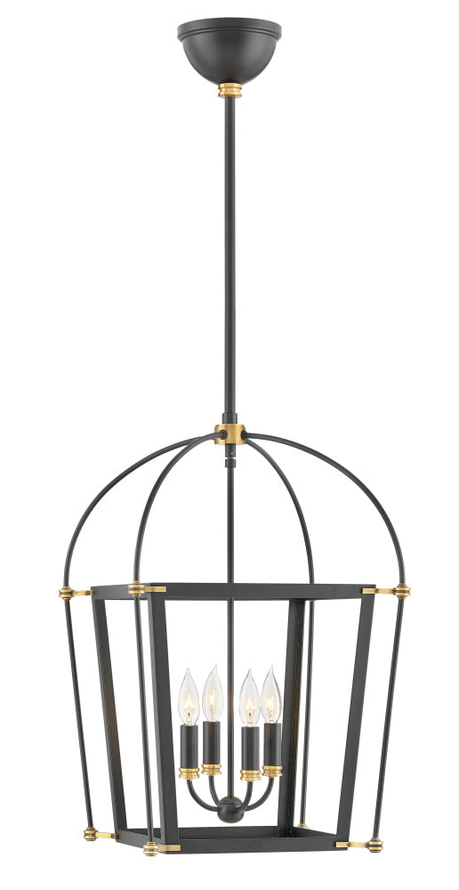 Hinkley 4057BK Large Open Frame Pendant