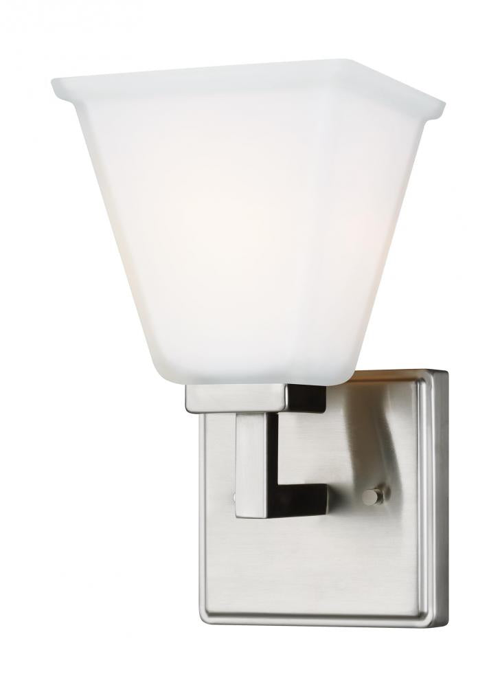 Generation Lighting 4113701EN3-962 Ellis Harper transitional 1-light indoor dimmable bath vanity wall sconce in brushed nickel silver f