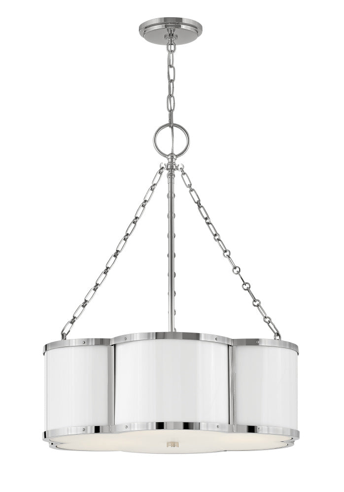 Hinkley 4446PN Small Drum Chandelier