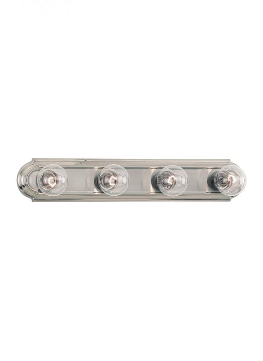 Generation Lighting 4701-962 De-Lovely traditional 4-light indoor dimmable bath vanity wall sconce in brushed nickel silver finis