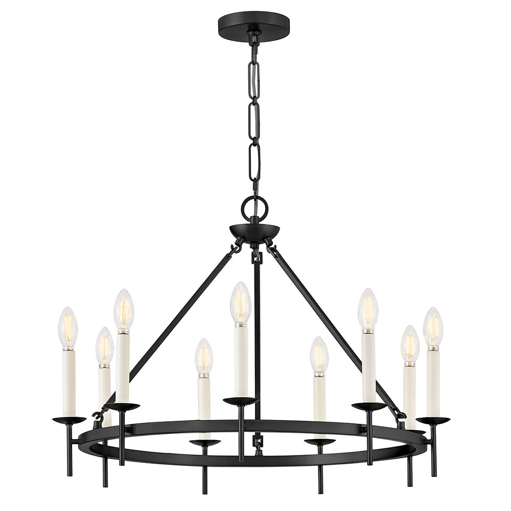 Hinkley 47475BK Medium Ring Chandelier