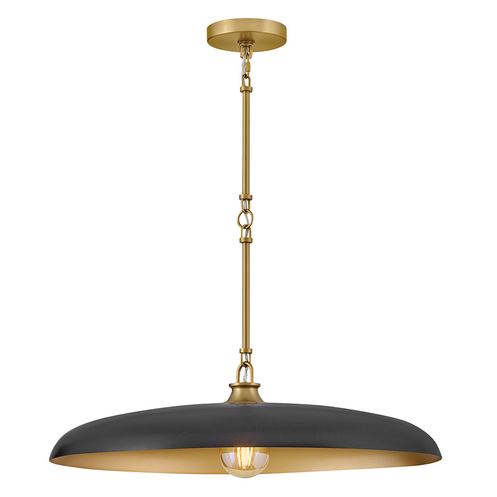 Hinkley 48165LCB-BK Large Dome Chandelier