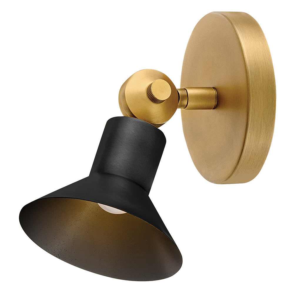 Hinkley 48490HB-BK Small Adjustable LED Sconce
