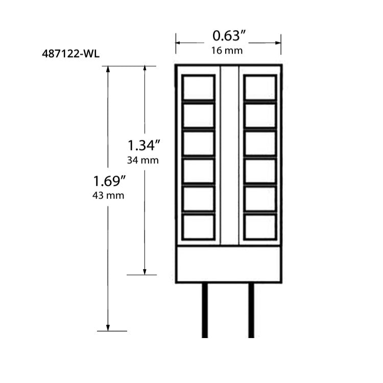 Dauer 487122-WL • G4 LED SMD Wildlife Safe Bi-Pin