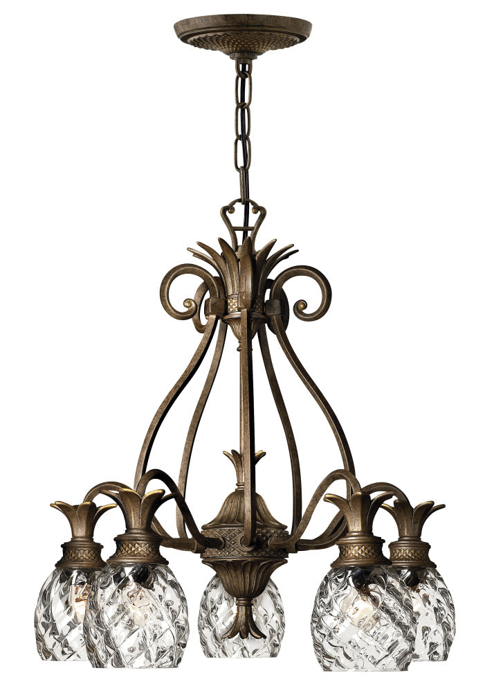 Hinkley 4885PZ Small Single Tier Chandelier