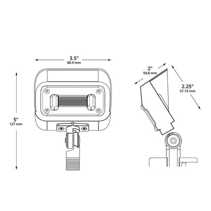 Dauer 489939 • WALDORF Brass Dormer Light, 2W & 3000K