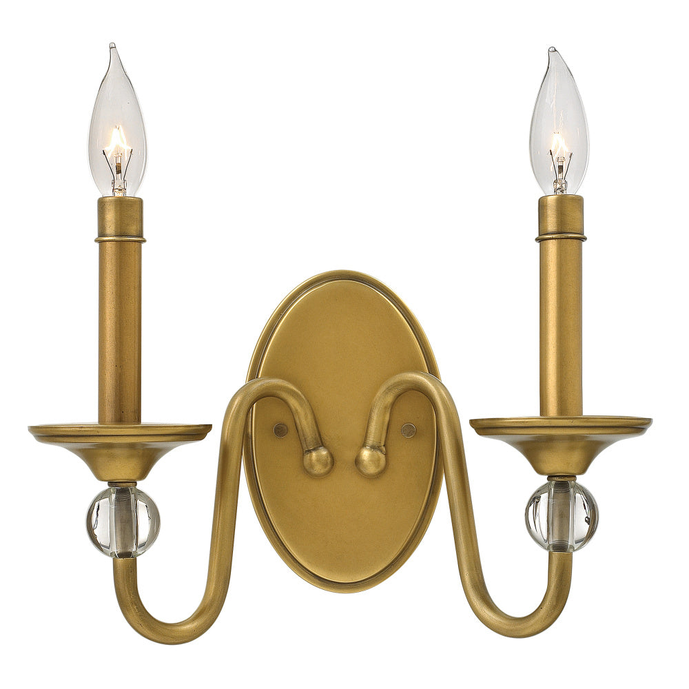 Hinkley 4952HB Small Two Light Sconce