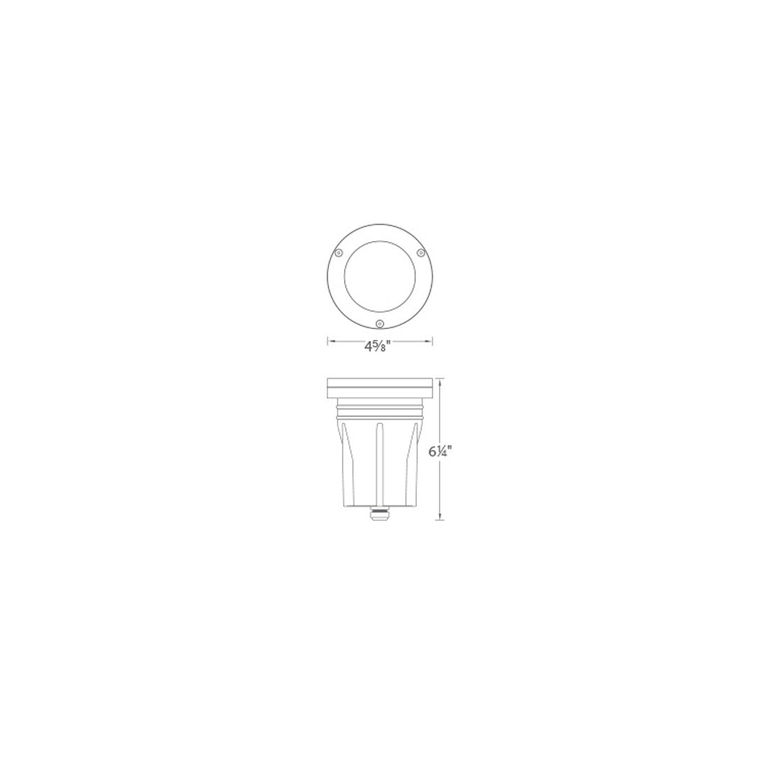 WAC 5031-30BZ • 3″ Inground Well Light, Recessed LED, Bronze, 3000K - Well Light - All Lighting Direct