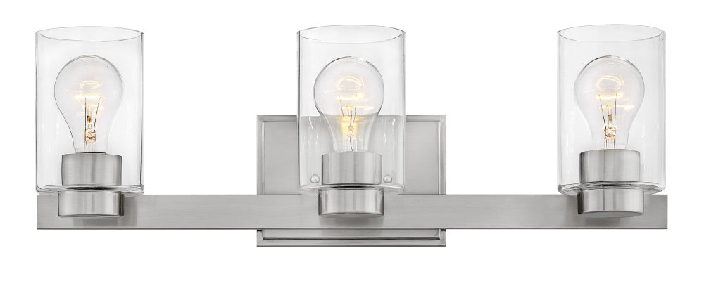 Hinkley 5053BN-CL Medium Three Light Vanity