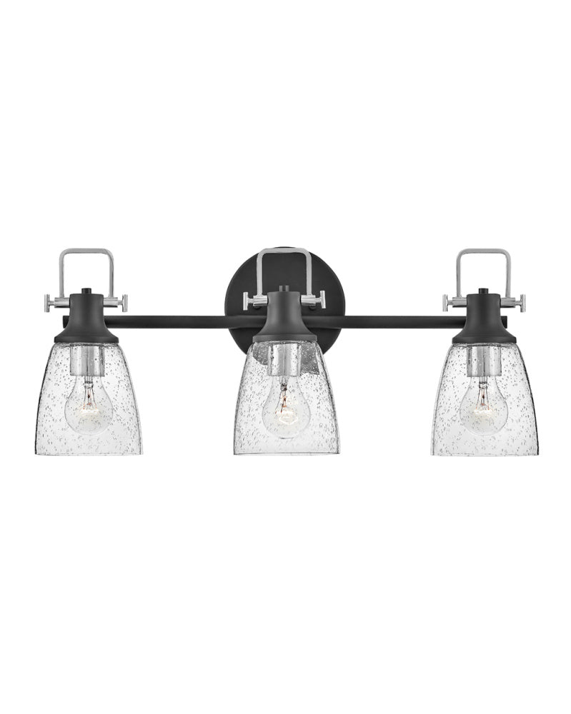 Hinkley 51273BK-CM Medium Three Light Vanity