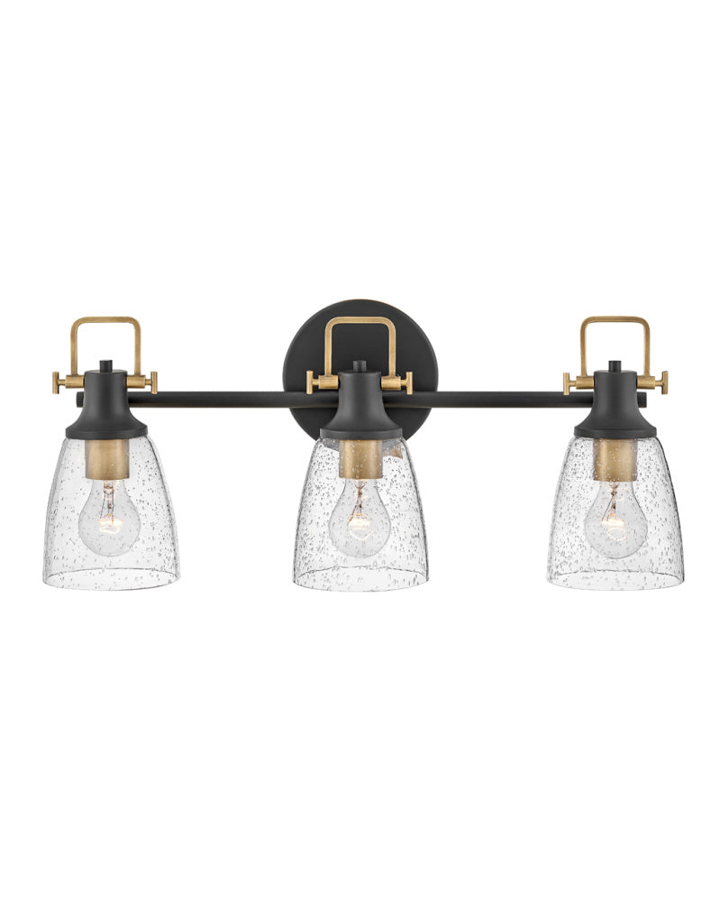 Hinkley 51273BK Medium Three Light Vanity