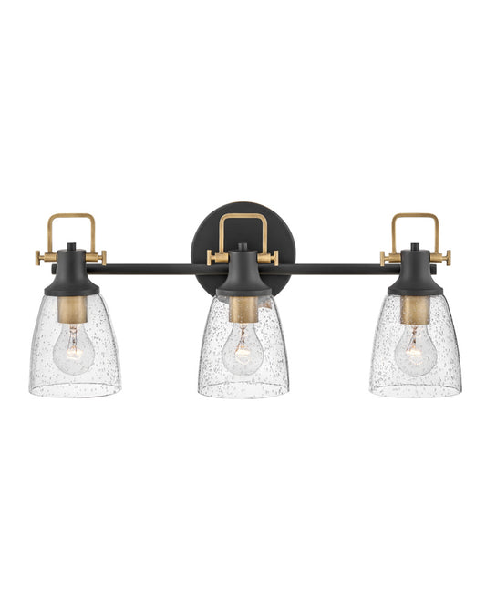 Hinkley 51273BK Medium Three Light Vanity