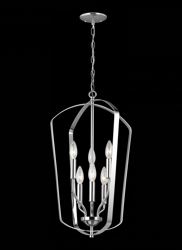 Generation Lighting 5134906-05 Medium Six Light Hall / Foyer