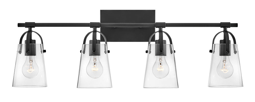Hinkley 5134BK Large Four Light Vanity
