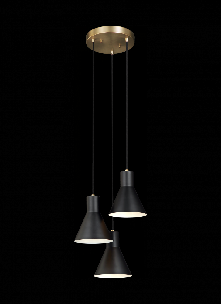 Generation Lighting 5141303EN3-848 Towner Three Light Cluster Pendant