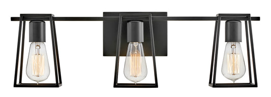 Hinkley 5163BK Medium Three Light Vanity
