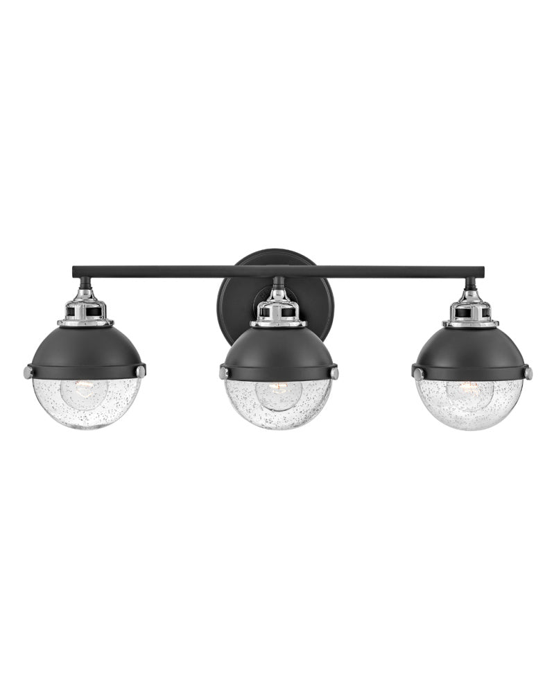 Hinkley 5173BK-CM Medium Three Light Vanity