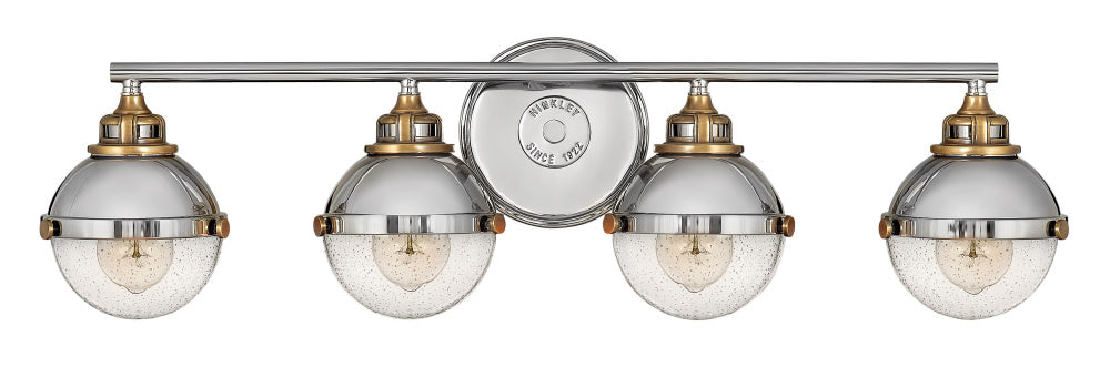 Hinkley 5174PN Large Four Light Vanity