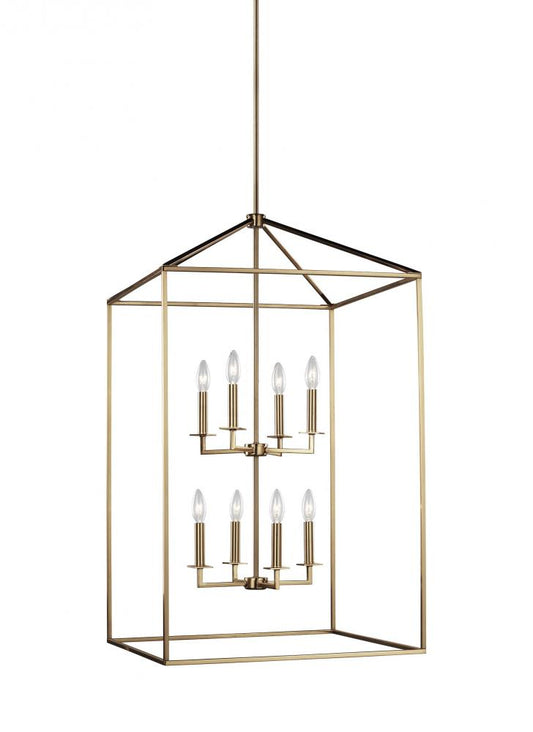 Generation Lighting 5315008-848 Perryton transitional 8-light indoor dimmable extra large ceiling pendant hanging chandelier light i