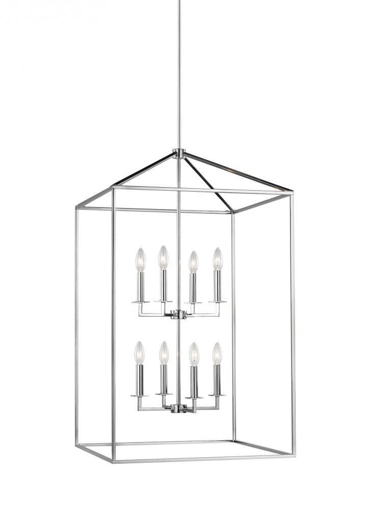 Generation Lighting 5315008EN-05 Perryton transitional 8-light LED indoor dimmable extra large ceiling pendant hanging chandelier lig
