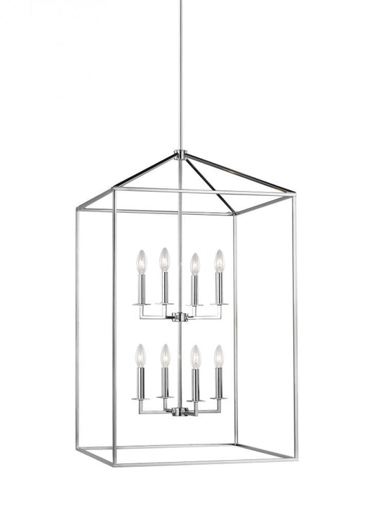 Generation Lighting 5315008EN-05 Perryton transitional 8-light LED indoor dimmable extra large ceiling pendant hanging chandelier lig
