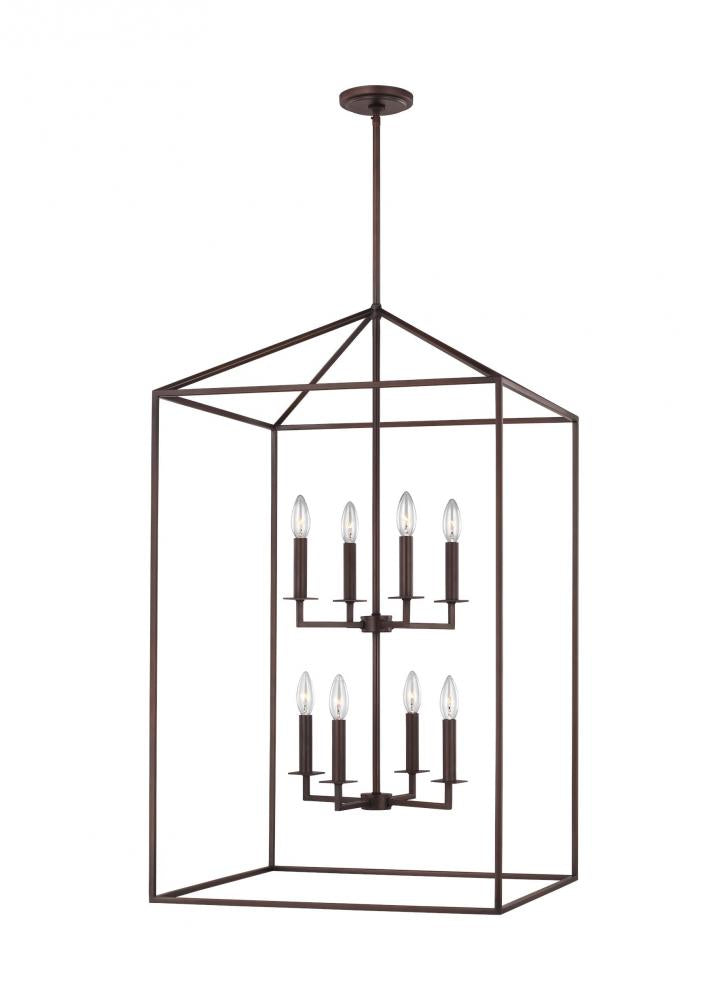 Generation Lighting 5315008EN-710 Perryton transitional 8-light LED indoor dimmable extra large ceiling pendant hanging chandelier lig